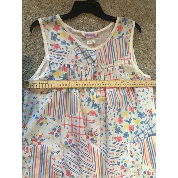 Dreamcoats Women’s White Floral Pattern Sleep Night Dress Size L (16-18) - Picture 4 of 7